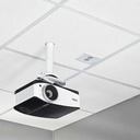 Chief SpeedConnect Above-Tile Suspended Ceiling Kit - With 2-Gang Filter & Surge - Black