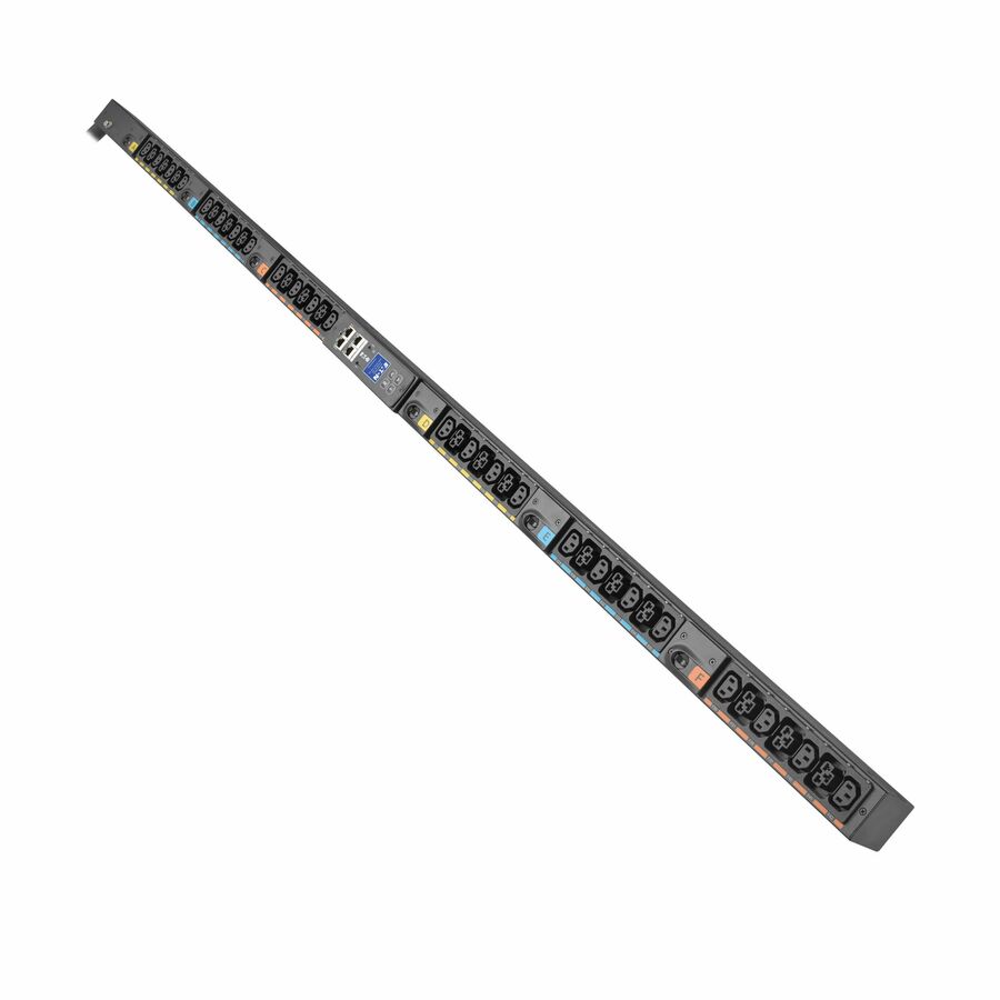 Eaton 3-Phase Metered Input Rack PDU G4, 240/415V, 42 Outlets, 24A/32A, 17.3kW, 532P6W Input, 10 ft. Cord, 0U Vertical, TAA