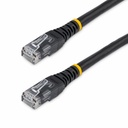 StarTech 10ft CAT6 Ethernet Cable - Black Molded Gigabit - 100W PoE UTP 250Mhz - Category 6 Patch Cord UL Certified Wiring/TIA