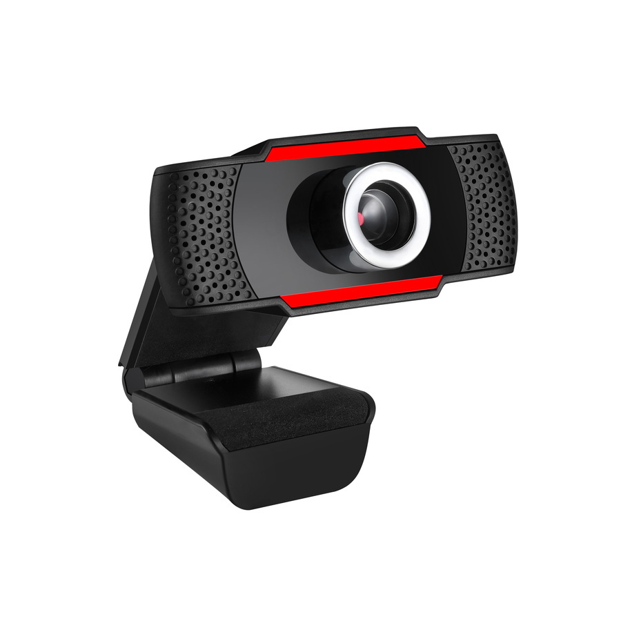 Adesso CyberTrack CyberTrack H3 Webcam - 1.3 Megapixel - 30 fps - Black, Red - USB 2.0