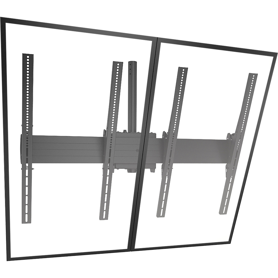 Chief Fusion 2x1 Menu Board Ceiling Display Mount - For Displays 40-55" - Black