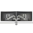 Chief KX Low-Profile Dual Monitor Arm Desk Mount - Monitor Mount - For 10-30 Inch Monitors - Black
