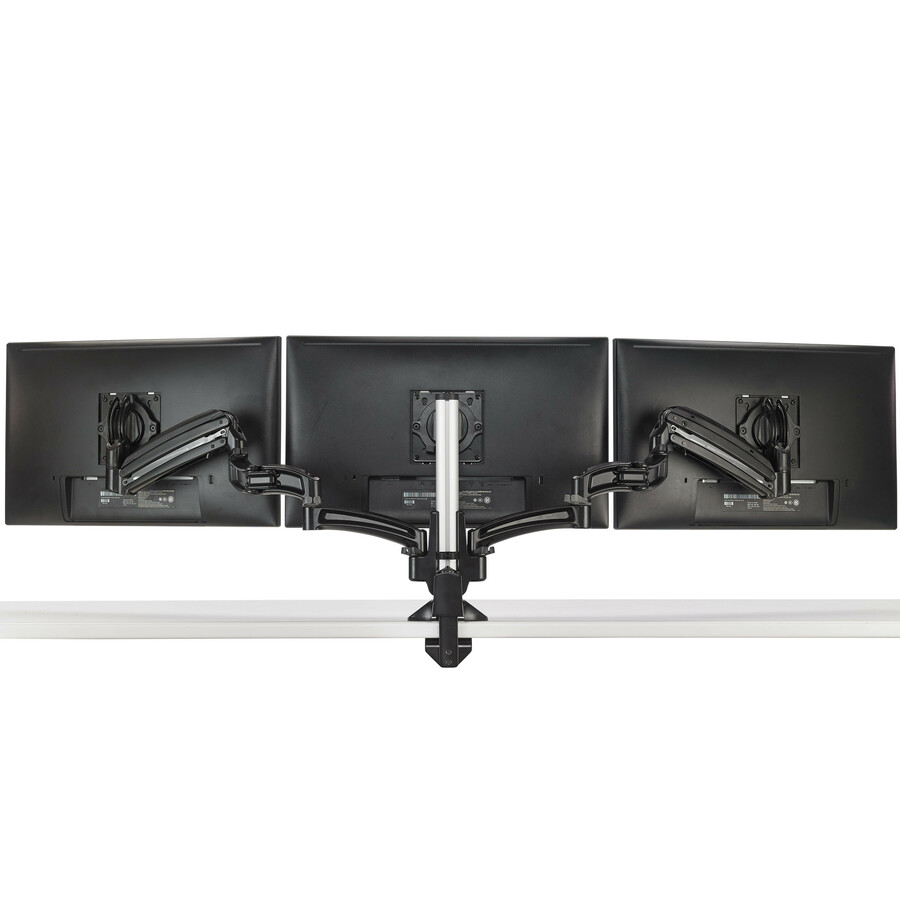 Chief KX Low-Profile Triple Monitor Arm Desk Mount - For 10-32 Inch Monitors - Black