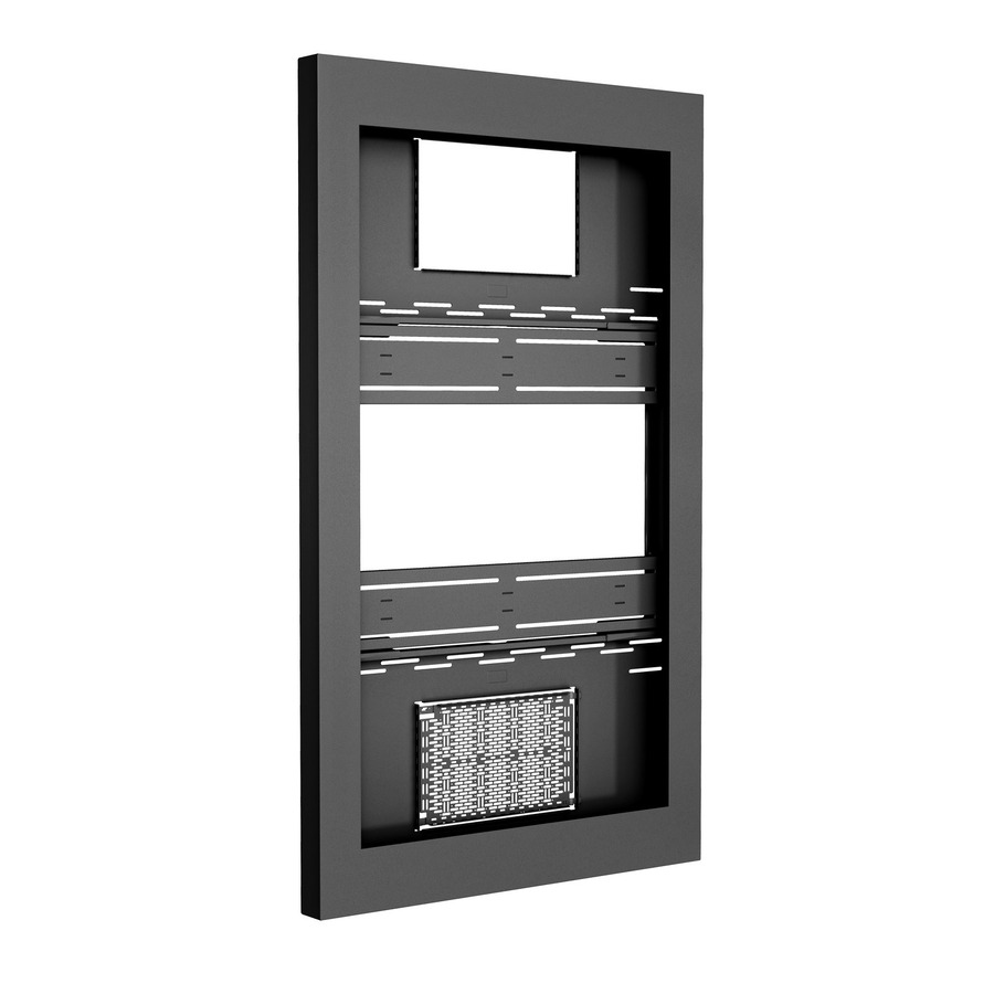 Chief Impact 65 Inch On-Wall Kiosk - Portrait Orientation - Black