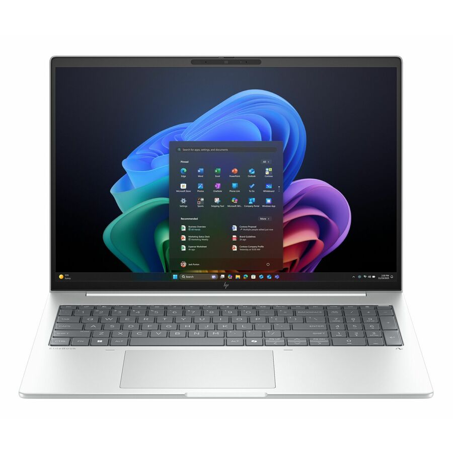 HP EliteBook 8 G1i 16" Touchscreen Notebook - WUXGA - 60 Hz - Intel Core Ultra 5 226V - 16 GB - 512 GB SSD - English Keyboard - Glacier Silver Aluminum