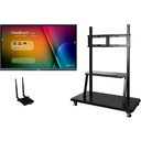 ViewSonic ViewBoard IFP6550-E2 - 4K Interactive Display with WiFi Adapter and Mobile Trolley Cart - 350 cd/m2 - 65"