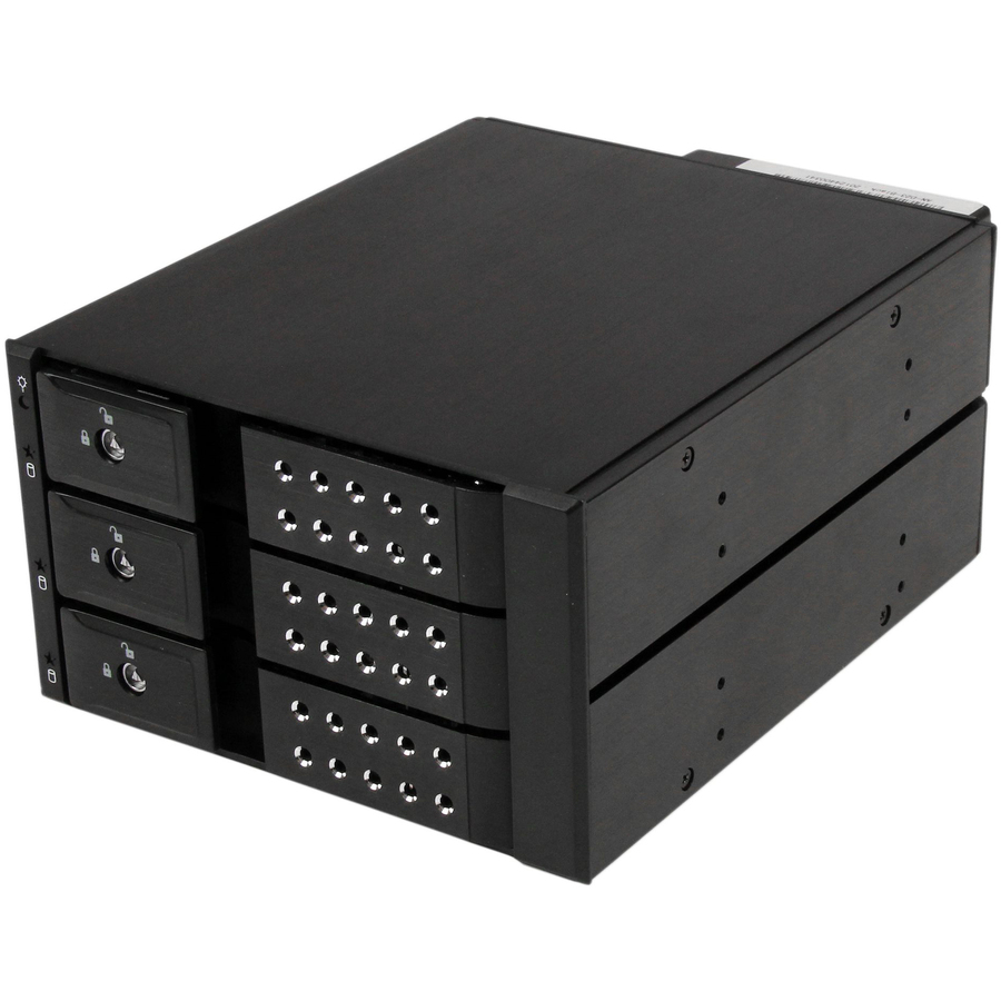 StarTech 3 Bay Aluminum Trayless Hot Swap Mobile Rack Backplane for 3.5in SAS II/SATA III - 6 Gbps HDD