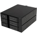 StarTech 3 Bay Aluminum Trayless Hot Swap Mobile Rack Backplane for 3.5in SAS II/SATA III - 6 Gbps HDD