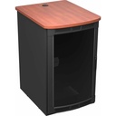 Middle Atlantic BGR Series 19RU Rolling Presentation Rack with Biltmore Cherry Top - 31.35in Depth