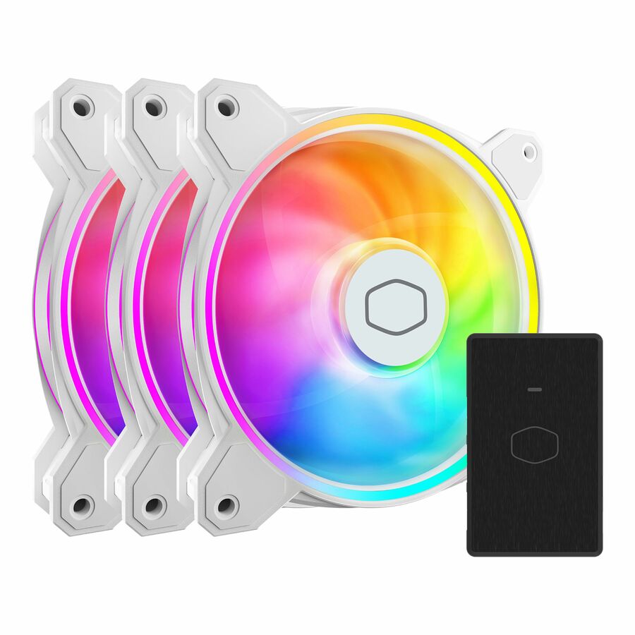 Cooler Master MasterFan MF120 Halo² 3in1 White Edition - 3 Pack