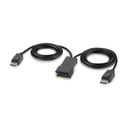 Belkin Modular DP Dual-Head Console Cable 3 ft.