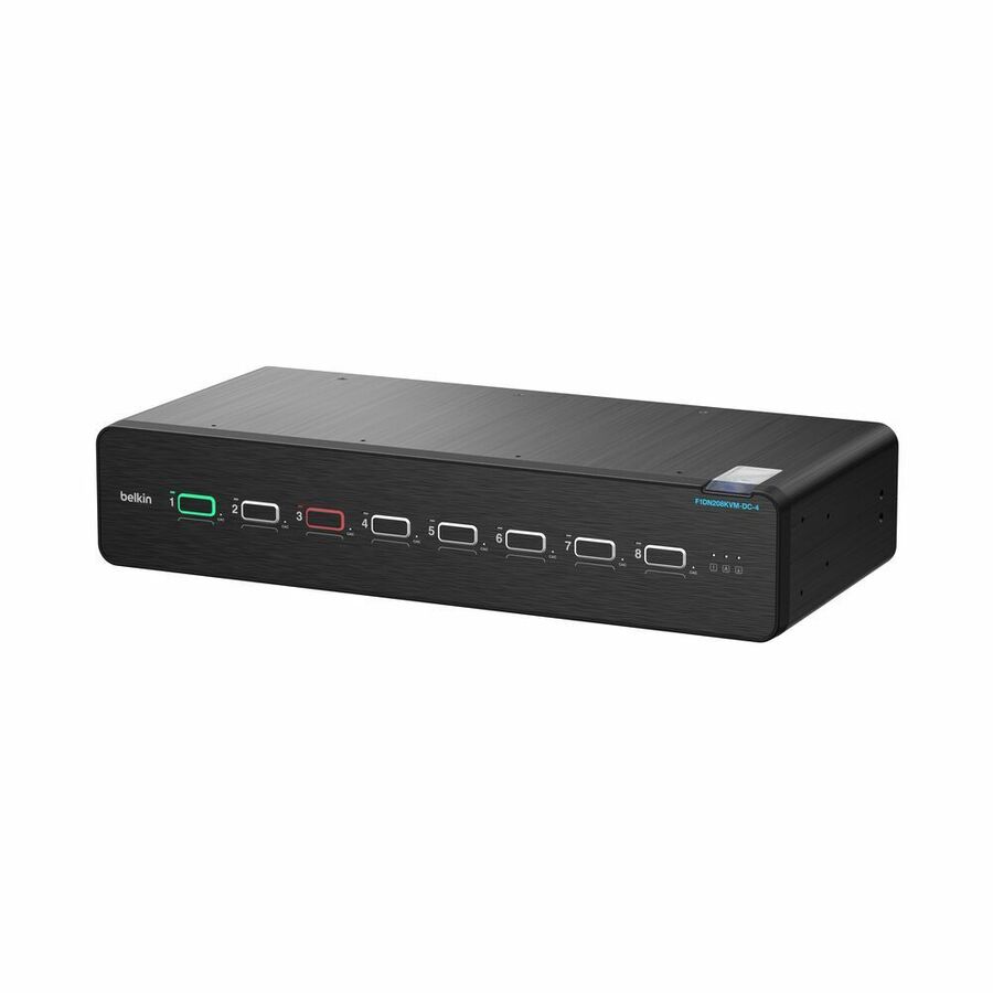 Belkin Universal DisplayPort Secure KVM, 8-Port Dual Head with CAC
