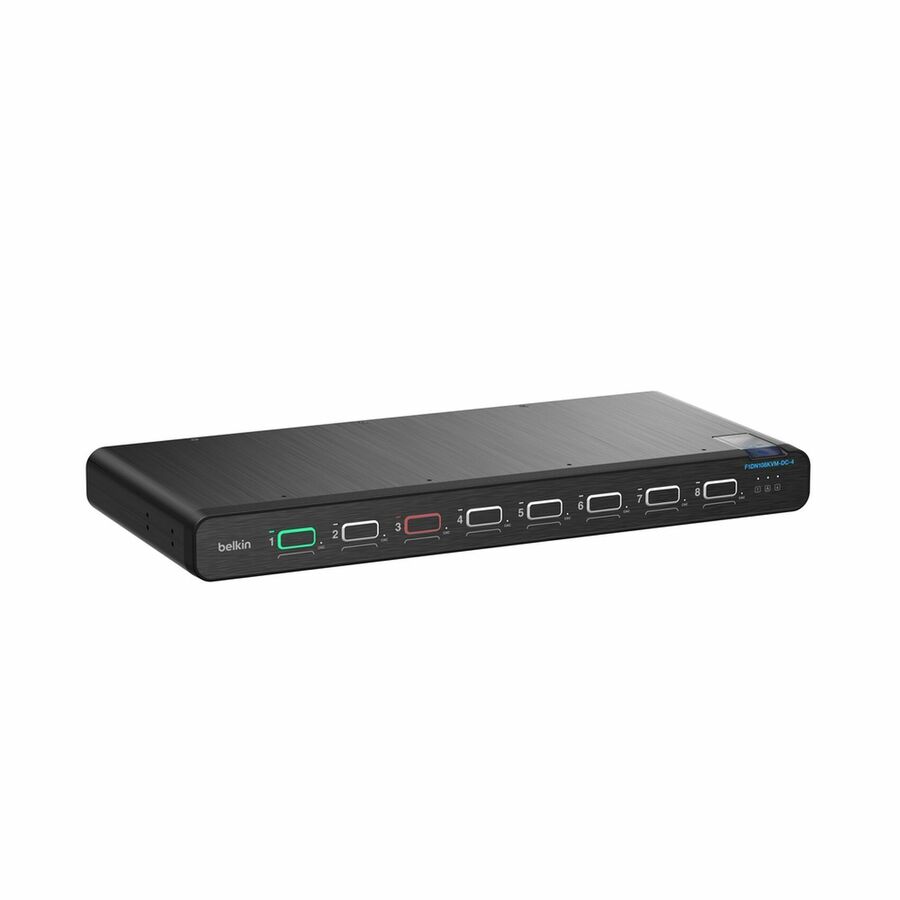 Belkin Universal DisplayPort Secure KVM, 8-Port Single Head with CAC
