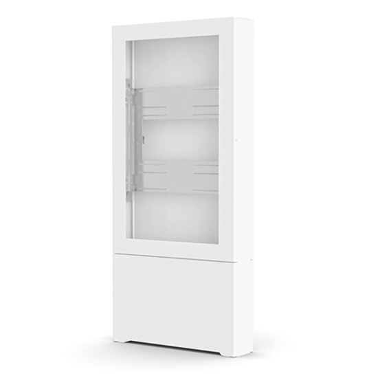 Chief Impact 55 Inch Floor Standing Kiosk - Portrait Orientation - White