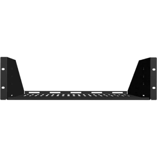 Sanus Component Series AV Rack Shelf - 1RU Vented Rack Shelf - Black