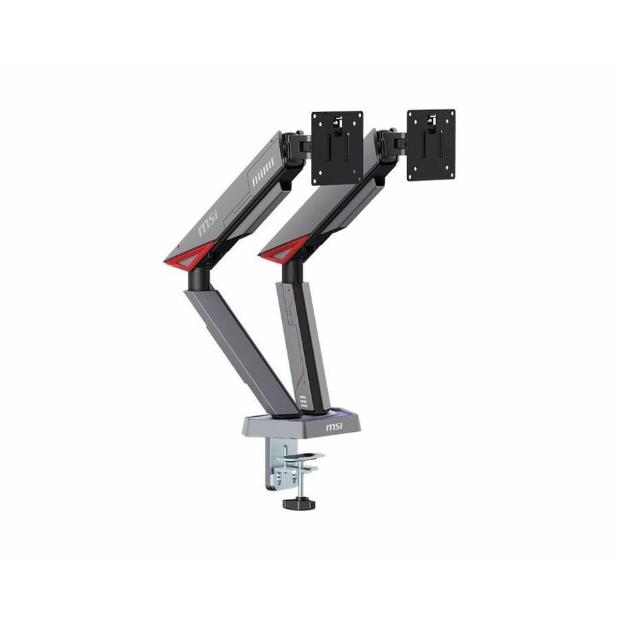 MSI Mounting Arm for Monitor, Curved Screen Display, Flat Panel Display - Matte Black, Painted Gray