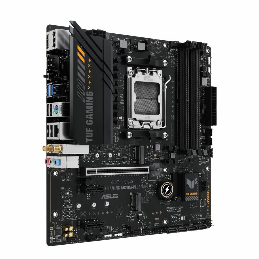 TUF A620M-PLUS WIFI Gaming Desktop Motherboard - AMD A620 Chipset - Socket AM5 - Micro ATX