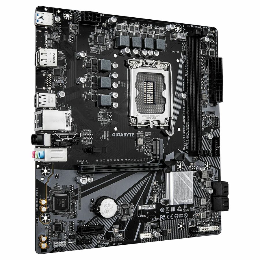 GIGABYTE Ultra Durable H610M D3W WIFI6 Desktop Motherboard - Intel H610 Chipset - Socket LGA-1700 - Micro ATX