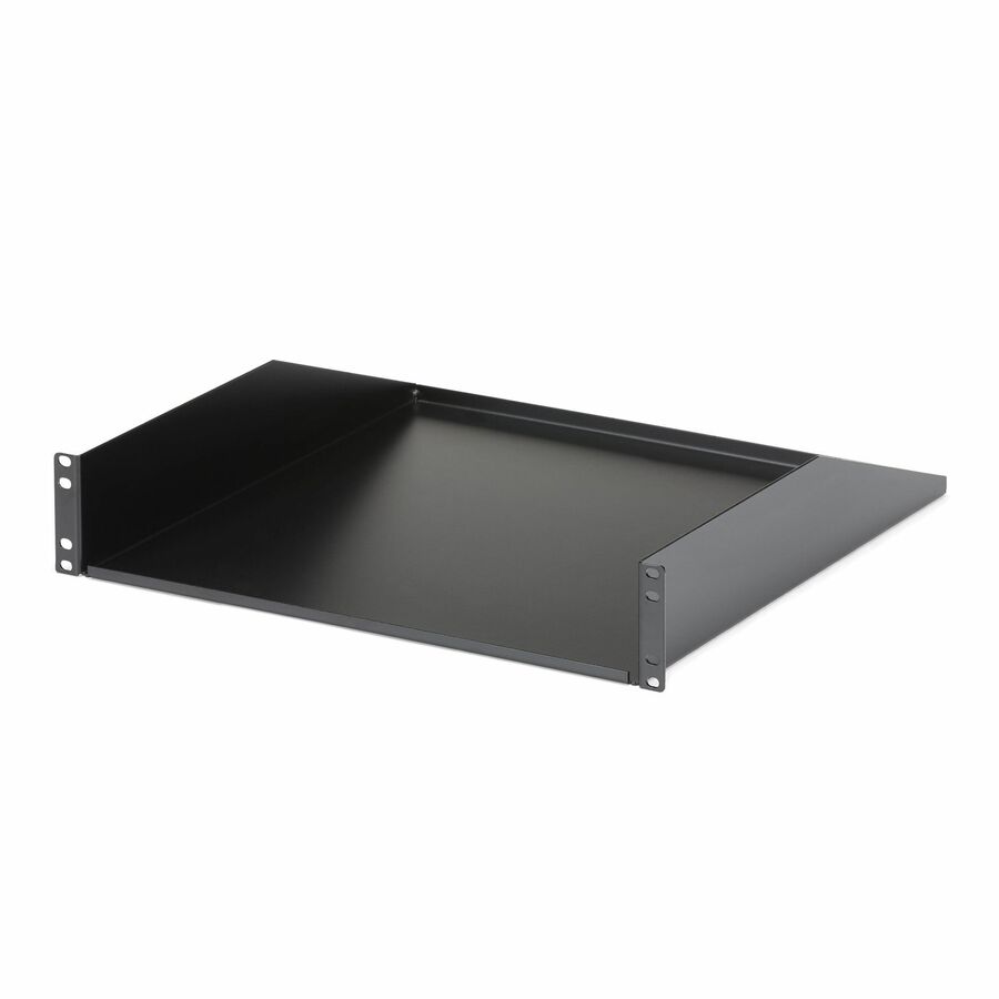 StarTech 2U Server Rack Cabinet Shelf - Fixed 18" Deep Cantilever Rackmount Tray for 19" Data/AV/Network Enclosure - Weight Cap. 125lbs/56kg