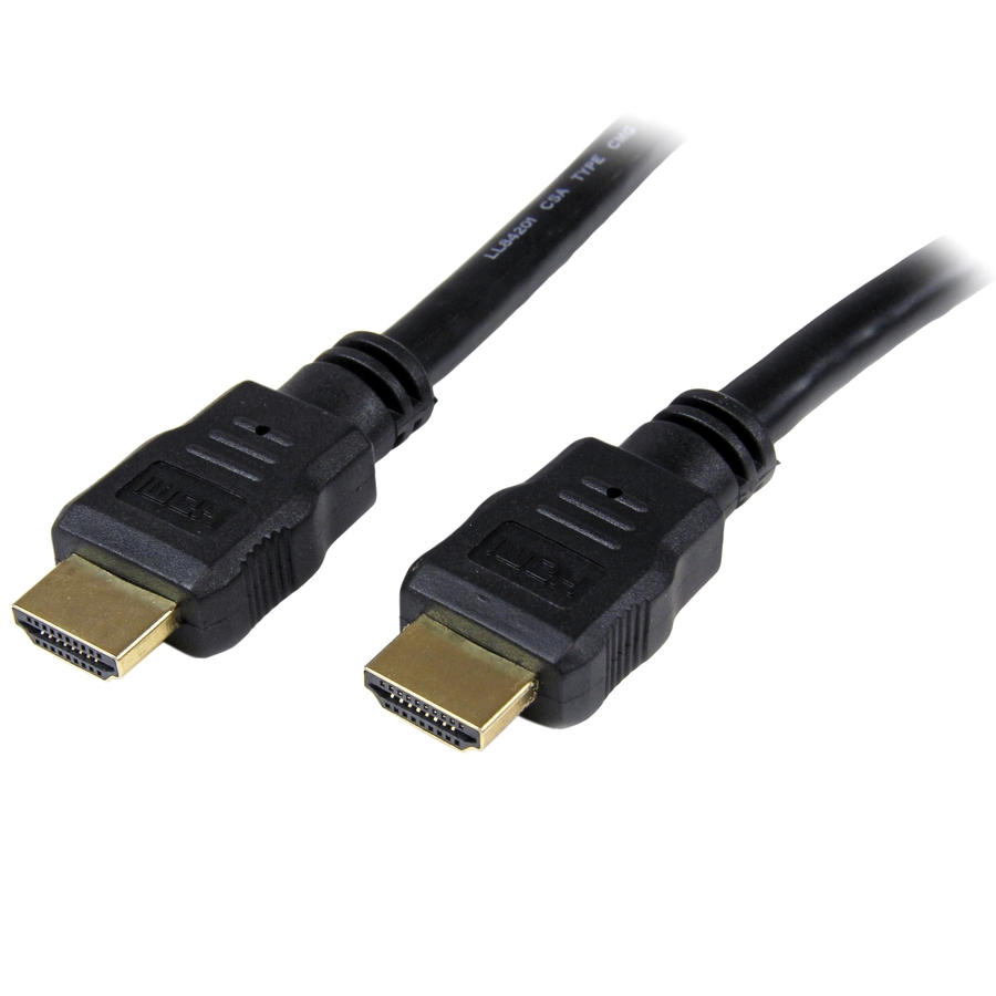 StarTech 16.4ft/5m HDMI Cable, 4K High Speed HDMI Cable with Ethernet, Ultra HD 4K 30Hz Video/HDMI 1.4 Cable, HDMI Monitor Cord, Black