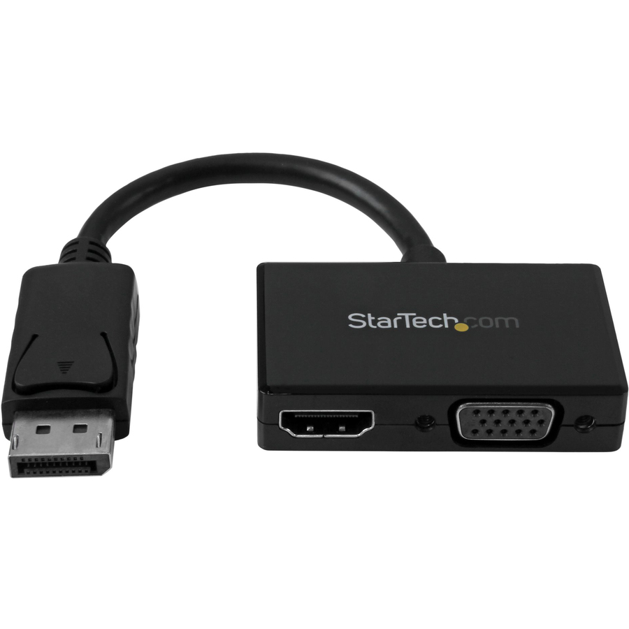 StarTech Travel A/V Adapter: 2-in-1 DisplayPort to HDMI or VGA