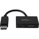 StarTech Travel A/V Adapter: 2-in-1 DisplayPort to HDMI or VGA