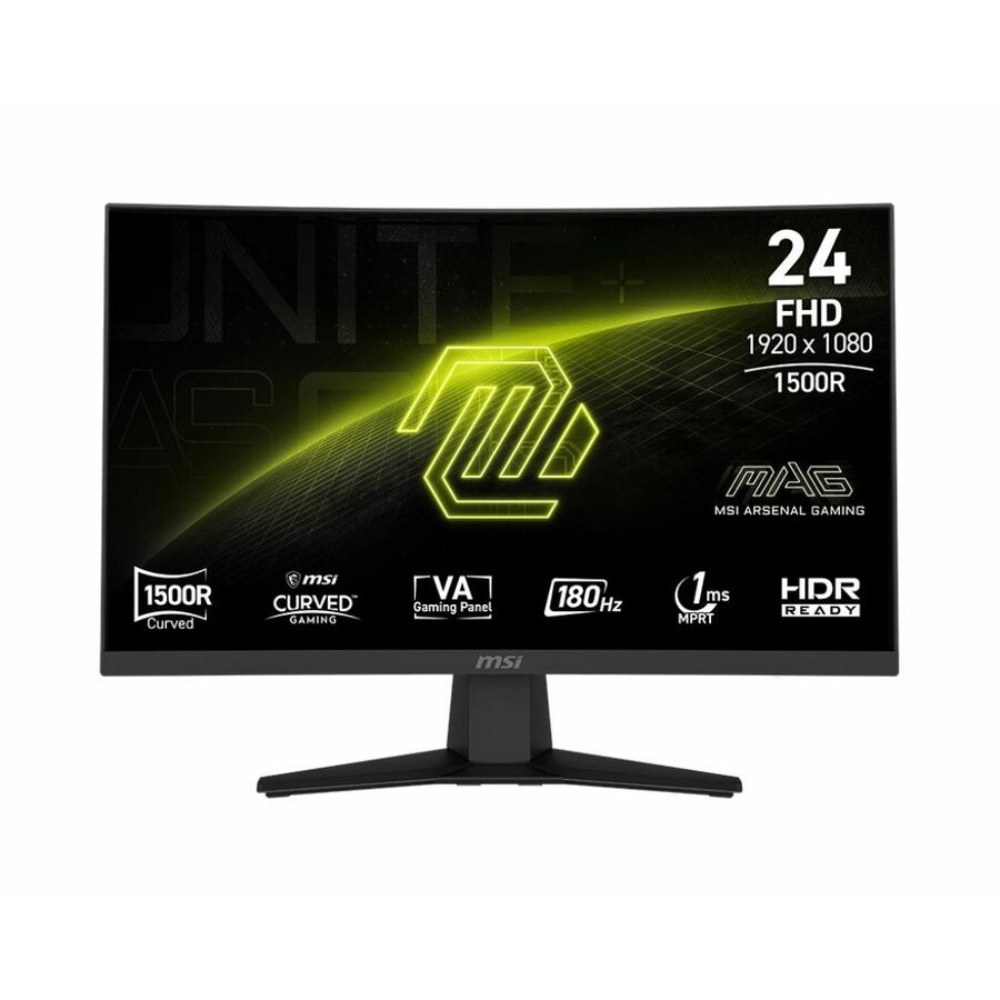 MSI MAG 244C 24 inch VA FHD Display 180Hz FreeSync Curved Gaming Monitor