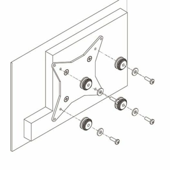 Chief FSB4073 Mounting Bracket for Digital Signage Display, Monitor - Black