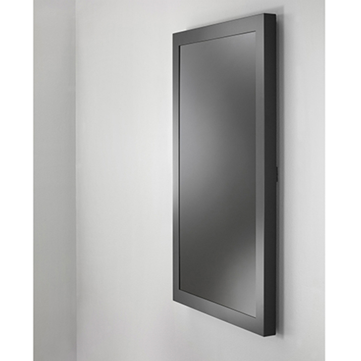 Chief Impact 65 Inch On-Wall Kiosk with Protective Glass - Portrait Orientation - Black
