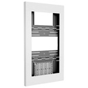 Chief Impact On-Wall Kiosk with Protective Glass - Portrait 55 Inch White