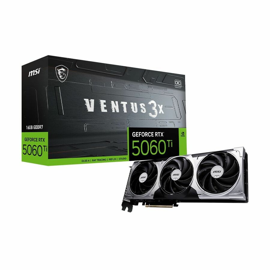 MSI GeForce RTX™ 5060 Ti 16G VENTUS 3X OC - G506T-16V3C - 16GB GDDR7 - DisplayPort - HDMI