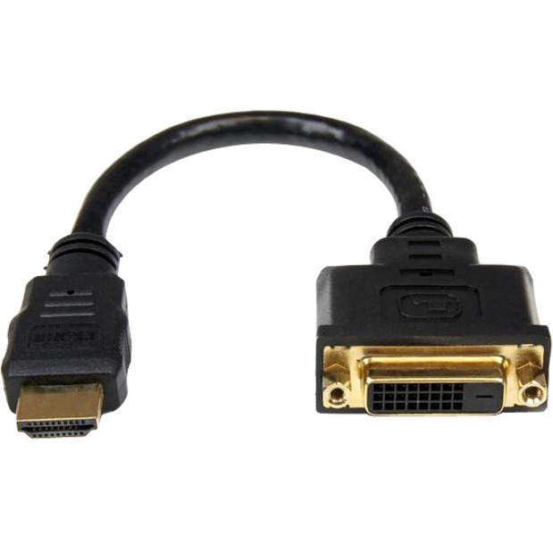 StarTech 8in HDMI® to DVI-D Video Cable Adapter - HDMI Male to DVI Female