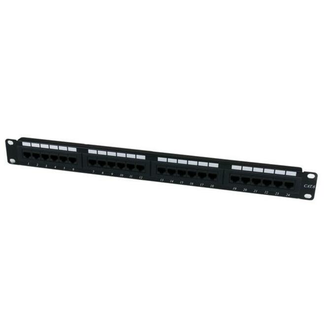 StarTech 24 Port 1U Rackmount Cat 6 110 Patch Panel