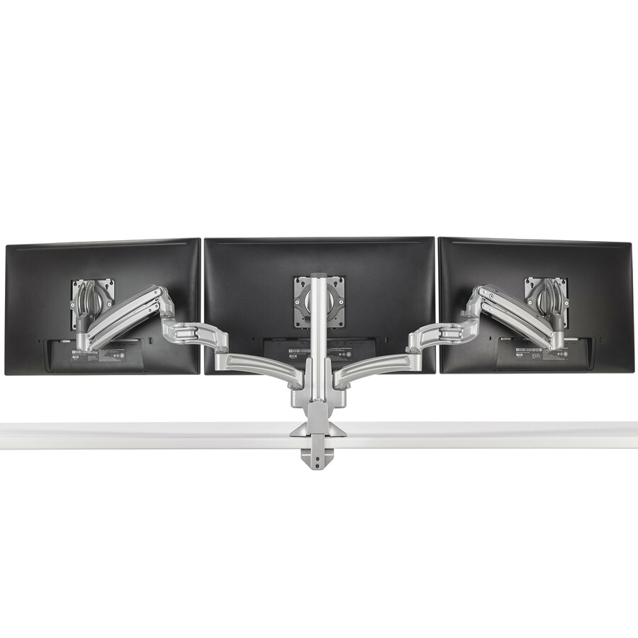 Chief KX Low-Profile Triple Monitor Arm Desk Mount - For Displays 10-32" - Silver