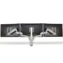Chief KX Low-Profile Triple Monitor Arm Desk Mount - For Displays 10-32" - Silver