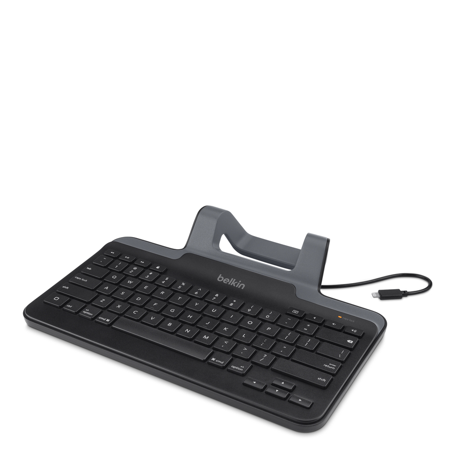 Belkin Wired Tablet Keyboard With Stand for iPad with Lightning Connector