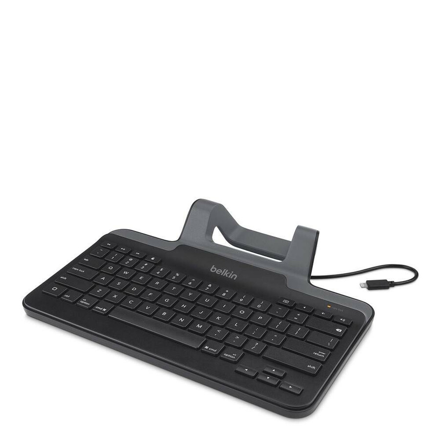 Belkin Wired Tablet Keyboard With Stand for iPad with Lightning Connector