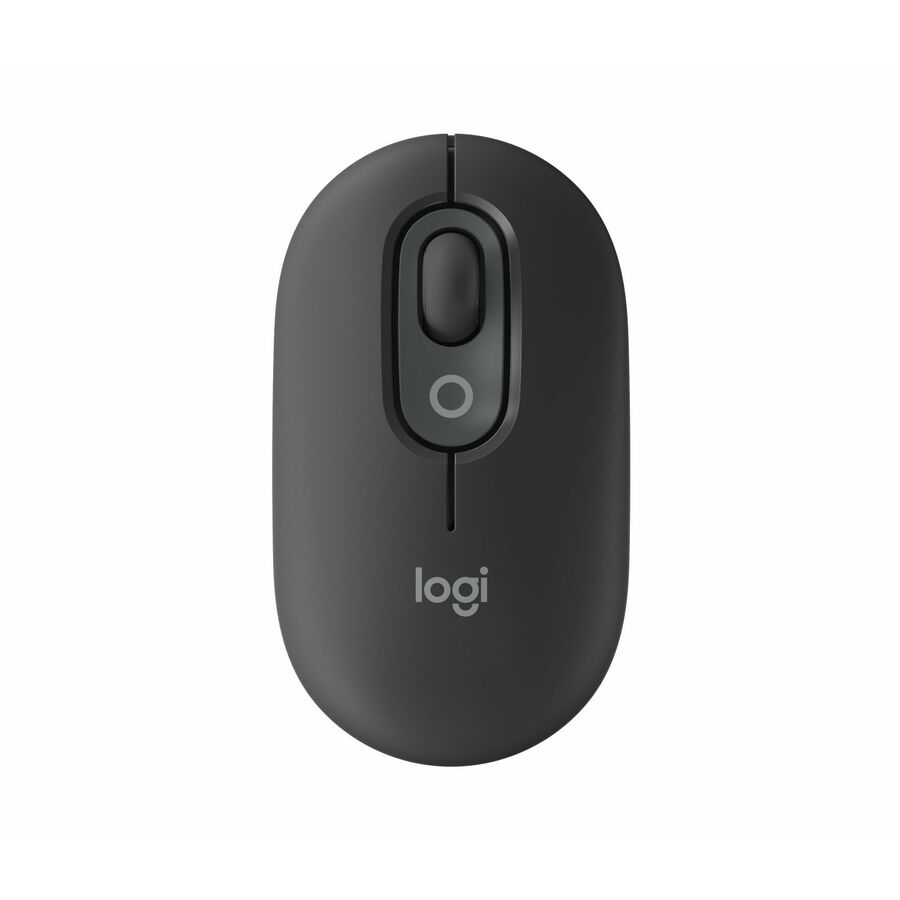 Logitech POP Mouse, Compact and Portable Wireless Bluetooth Mouse With Programmable Buttons and Quiet Clicks, Graphite