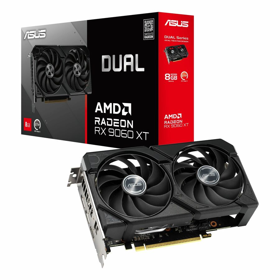Asus AMD Radeon 9060 XT Graphic Card - 8 GB GDDR6