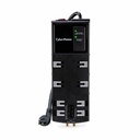 CyberPower HT812TC Home and Office 8 - Outlet Surge Protector with 4350 J Surge Suppression