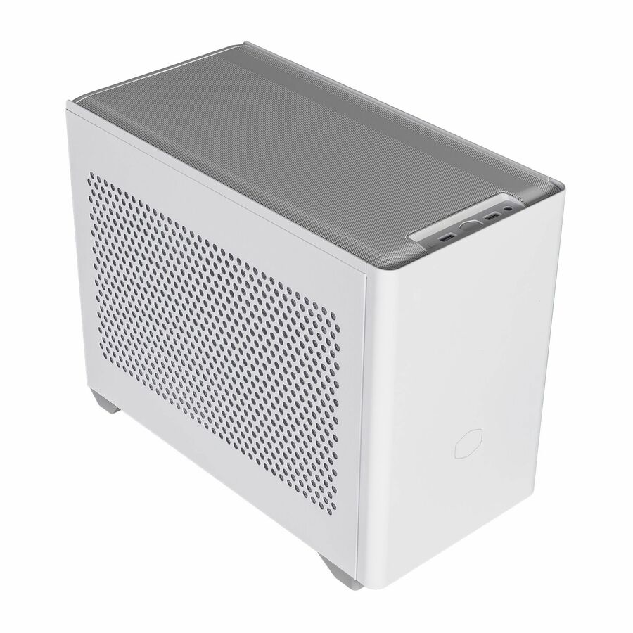 Cooler Master NR200 Mini-ITX PC Case, SFX PSU Support Only, No ATX PSU Support, Horizontal GPU Mount, 330mm GPU Clearance, 280mm Radiator Support, Up to 6X 120mm Fans, Compact ITX Chassis, White