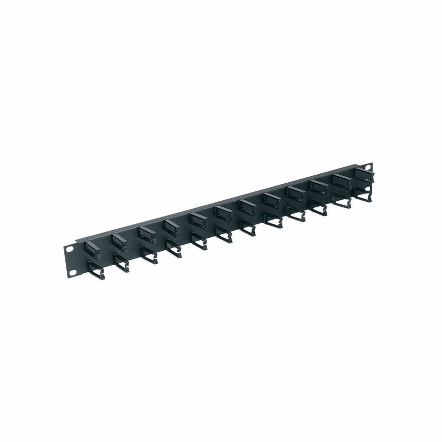 Middle Atlantic 1RU D-Ring Horizontal Rack Cable Manager with Micro-Clip