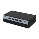 IOGEAR 4-Port Dual View True Universal (DP/HDMI) Secure KVM Switch w/Audio