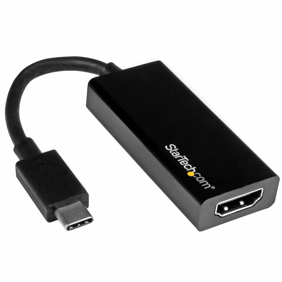 StarTech USB-C to HDMI Adapter - 4K 30Hz - Black - USB Type-C to HDMI Adapter - USB 3.1 - Thunderbolt 3 Compatible