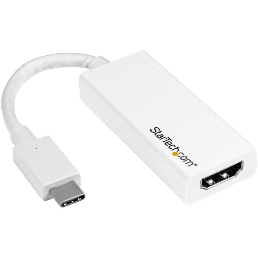 StarTech USB-C to HDMI Adapter - 4K 30Hz - White - USB Type-C to HDMI Adapter - USB 3.1 - Thunderbolt 3 Compatible