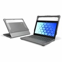 MAXCases Extreme Shell-F3 Slide Chromebook Case for Lenovo 100e G5 Chromebook 11.6" (Gray/Clear)