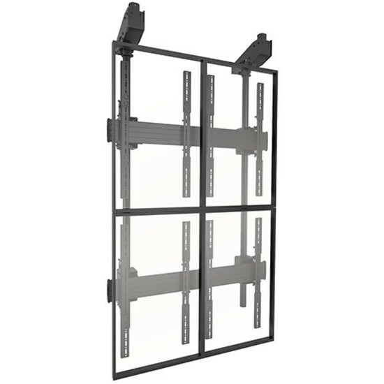 Chief Fusion Portrait Adjustable Large 2x2 Video Wall Ceiling TV Mount - For 40-50 Inch Flat Panel TVs - Black