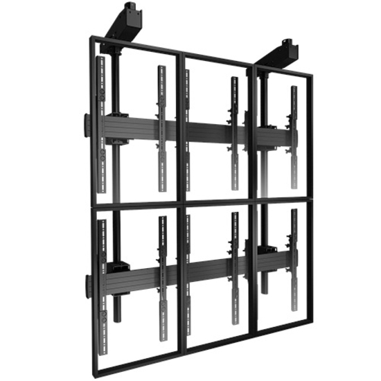 Chief Fusion 3x2 Portrait Adjustable Ceiling TV Mount Video Wall - For Flat Panel TVs up to 55 Inch - Black