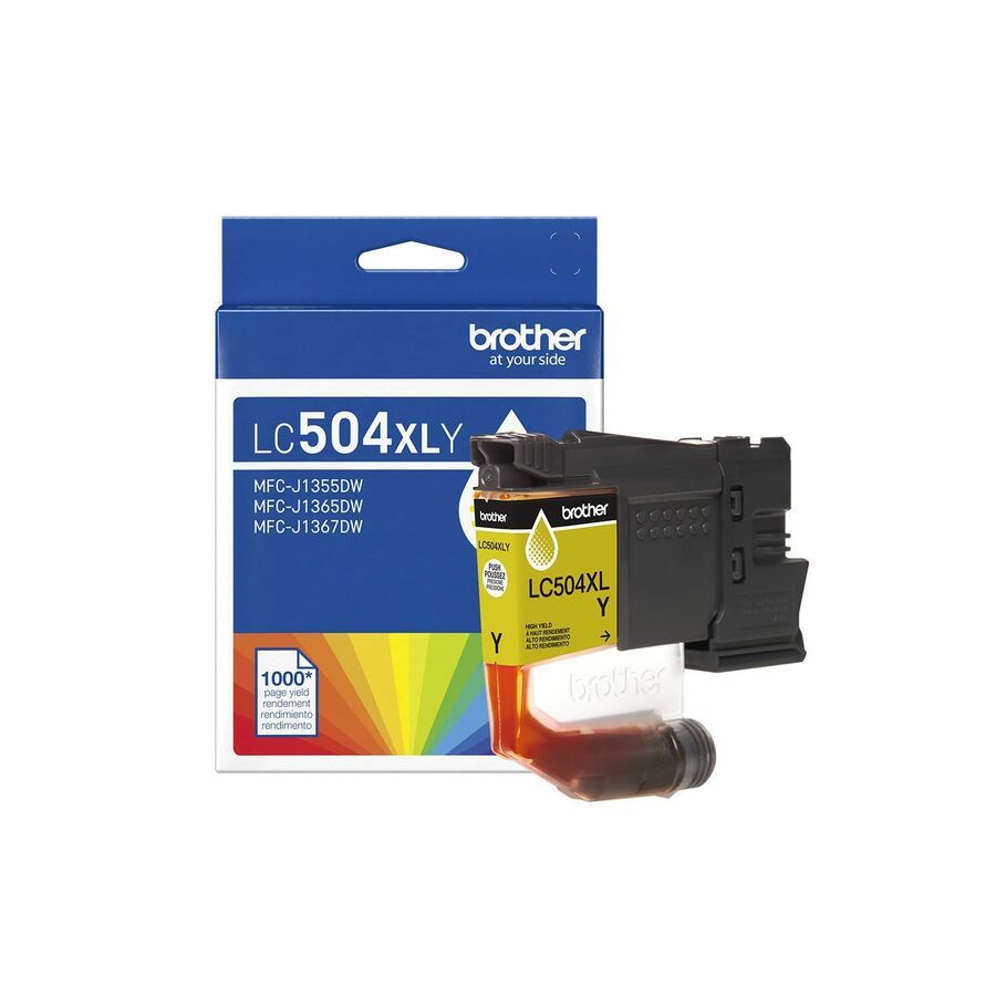Brother LC504XLY Original High Yield Inkjet Ink Cartridge - Single Pack - Yellow - 1 Each