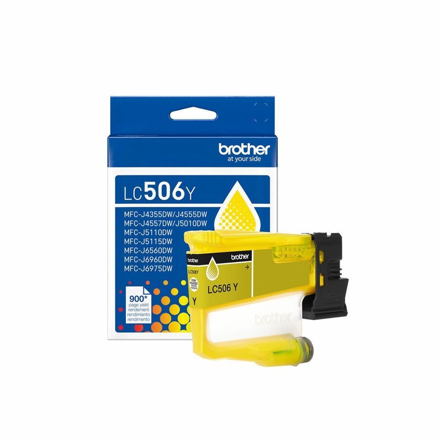 Brother Genuine LC506Y Standard Yield Yellow Ink Cartridge